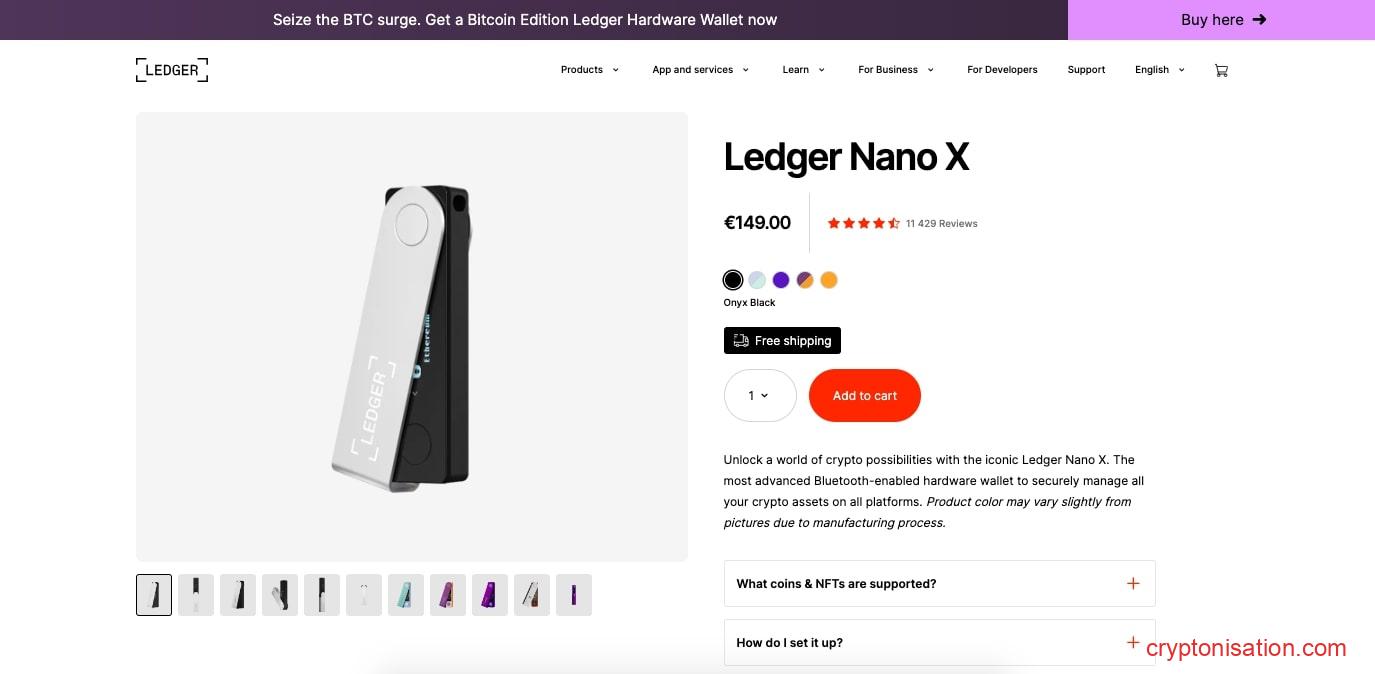Кошелек Ledger Nano X